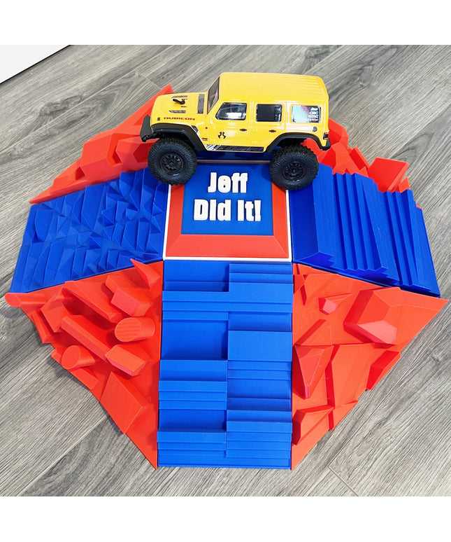 1/24th The Mound Ramp Set - Advanced Drivers Only - Aggressive Terrain - Crawler Scale - Display - Anti Slip Rubber Feet - Expandable