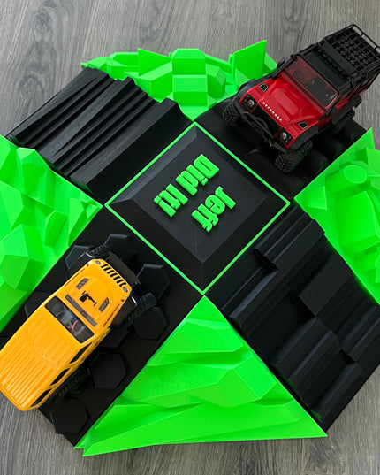 1/16 - 18th The Mound Ramp Set - Advanced Drivers Only - Aggressive Terrain - Crawler Scale - Display - Anti Slip Rubber Feet - Expandable
