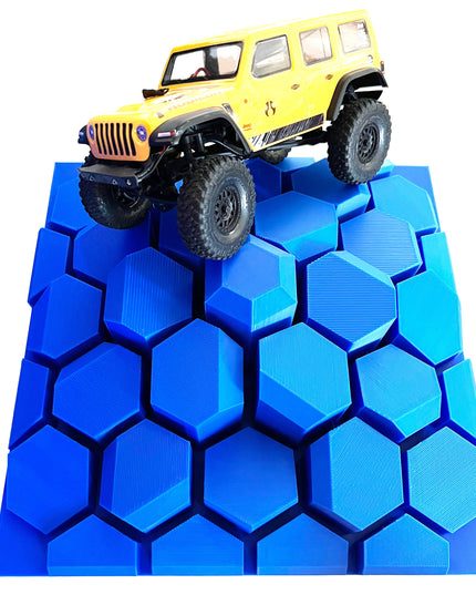 1/24th Crawler 1 Square Foot Adventure Plate - Hexed Design - Coffee Table Fun - Crawler Scale - Ikea Shelf - Anti Slip Rubber Feet