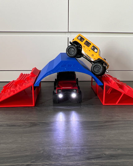 1/24th The Tunnel 4 Ramp Set - Bridge Set - Monster Truck - Crawler Scale - Display - Includes Anti Slip Rubber Feet - Expandable