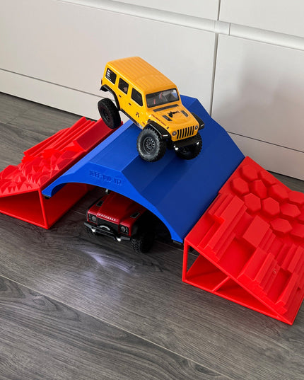 1/24th The Tunnel 4 Ramp Set - Bridge Set - Monster Truck - Crawler Scale - Display - Includes Anti Slip Rubber Feet - Expandable