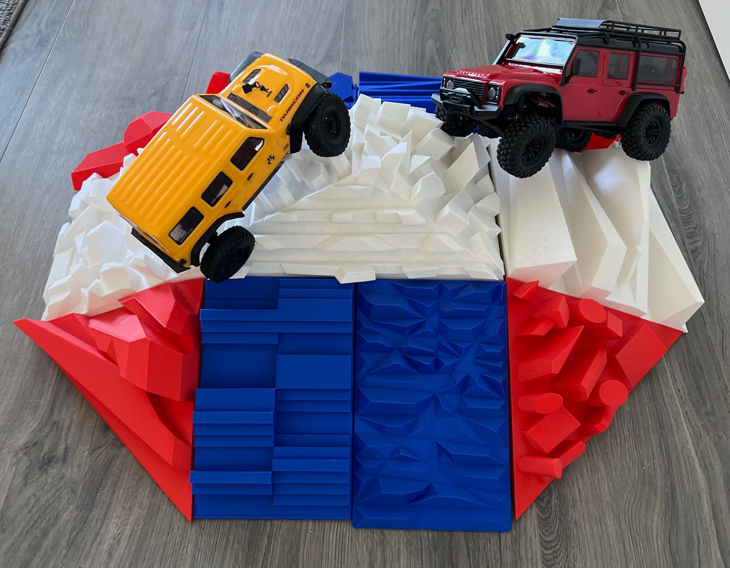 1/24th The Mount-Ton Ramp Set - Huge Set - Monster Truck - Crawler Scale - Display - Includes Anti Slip Rubber Feet - Expandable