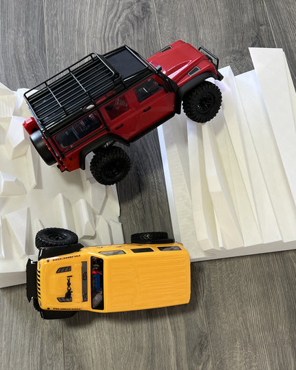 1/24th Canyon Crawler Ramp Set - Very Aggressive Terrain Set - Crawler Scale - Display - Includes Anti Slip Rubber Feet - Expandable