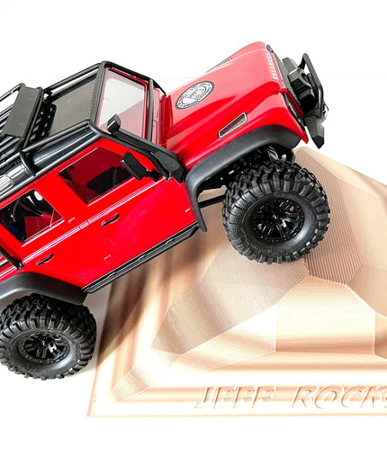 1/16- 1/18th Realistic Sedimentary Rock Style Plate - Crawler Scale - Base / DIY Style- Customizable - With Anti Slip Rubber Feet