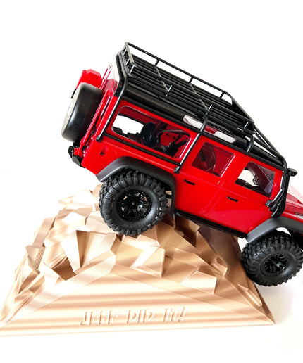 1/16- 1/18th Realistic Sedimentary Rock Style Plate - Crawler Scale - Back Scratcher - Customizable - With Anti Slip Rubber Feet