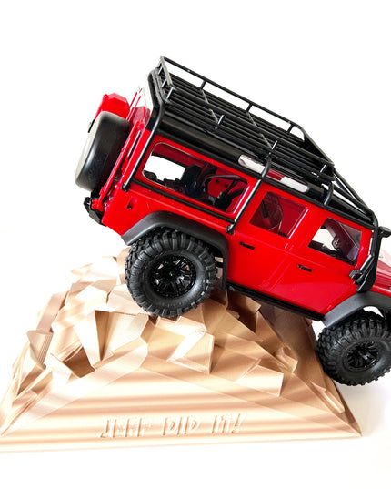 1/16- 1/18th Realistic Sedimentary Rock Display & Compatible w/Traxxas TQi Radio Holder - Starter Set - Back Scratcher - Customizable