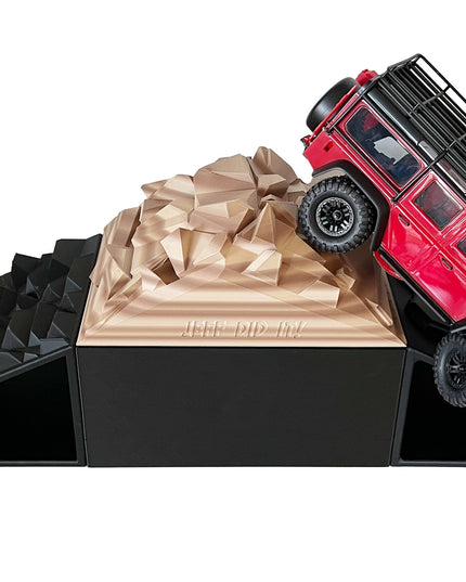 1/16- 1/18th Realistic Sedimentary Rock Display & Compatible w/Traxxas TQi Radio - Crawler - 2 Ramp Set / Back Scratcher - Customizable