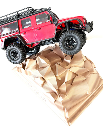 1/16- 1/18th Realistic Sedimentary Rock Display & Compatible w/Traxxas TQi Radio - Crawler - 2 Ramp Set / Back Scratcher - Customizable