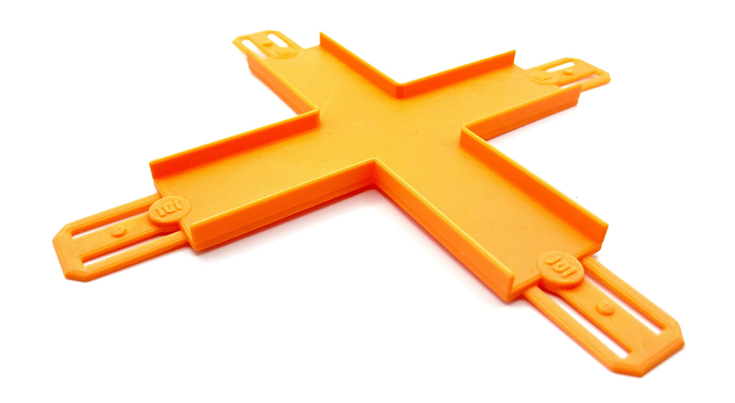 Jeff Did It! - Hot Wheels - 4 Way Crossing Crisscross Crash - 3D Printed - Designed and Made in the USA