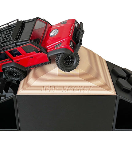 1/16- 1/18th Realistic Sedimentary Rock Display & Compatible w/Traxxas TQi Radio - Crawler - 2 Ramp Set / Base - Customizable