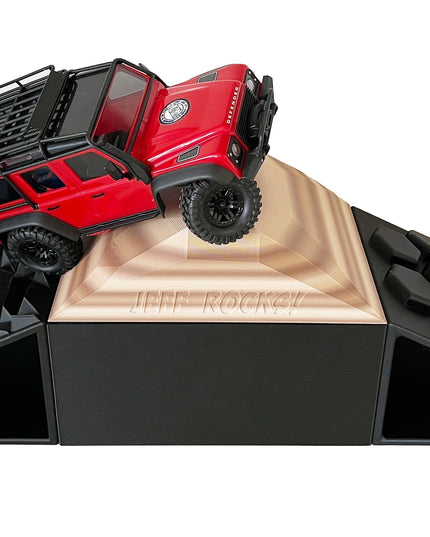 1/16- 1/18th Realistic Sedimentary Rock Display & Compatible w/Traxxas TQi Radio - Crawler - 2 Ramp Set / Base - Customizable