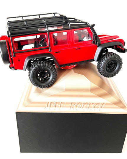 1/16- 1/18th Realistic Sedimentary Rock Display & Compatible w/Traxxas TQi Radio Holder - Crawler Scale - Base / DIY Style - Customizable
