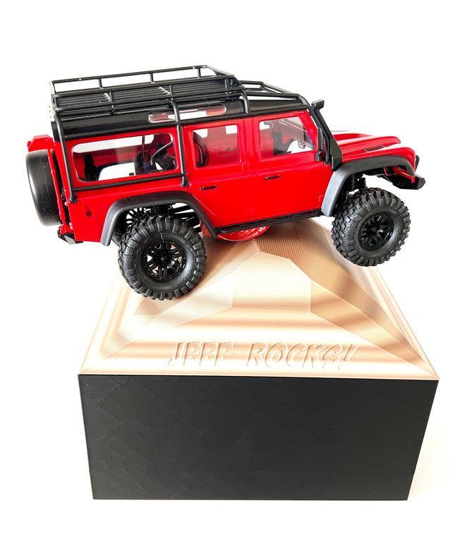 1/16- 1/18th Realistic Sedimentary Rock Display & Compatible w/Traxxas TQi Radio Holder - Crawler Scale - Base / DIY Style - Customizable