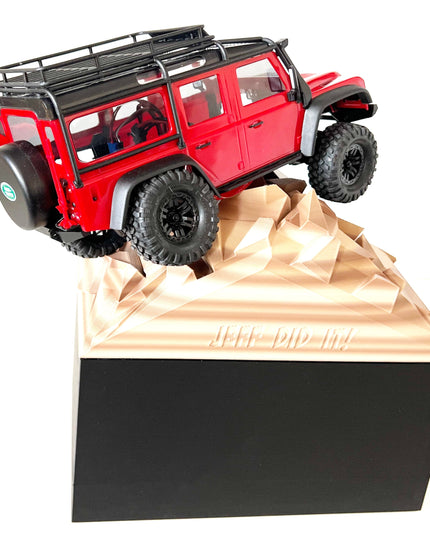 1/16- 1/18th Realistic Sedimentary Rock Display & Compatible w/Traxxas TQi Radio Holder - Starter Set - Back Scratcher - Customizable