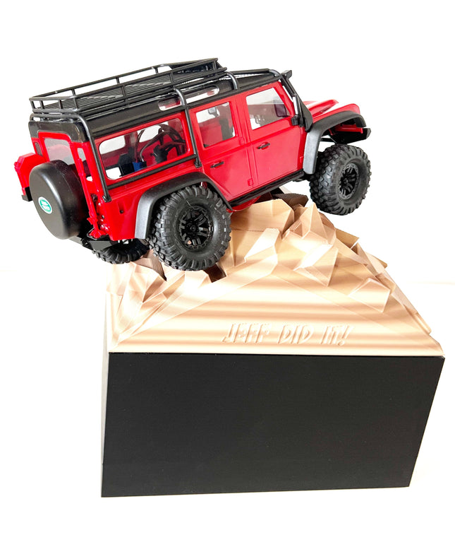 1/16- 1/18th Realistic Sedimentary Rock Display & Compatible w/Traxxas TQi Radio Holder - Starter Set - Back Scratcher - Customizable