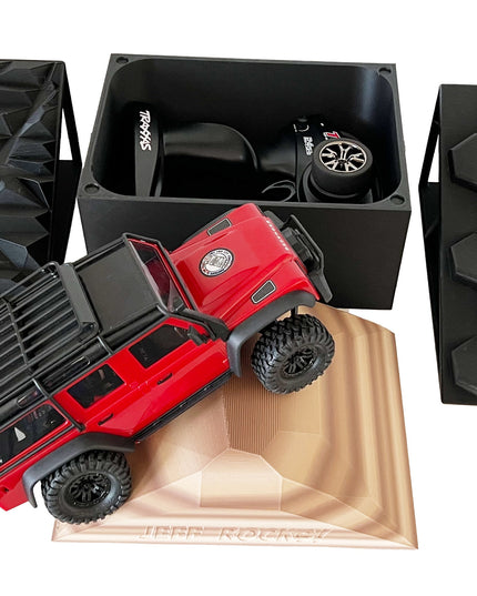 1/16- 1/18th Realistic Sedimentary Rock Display & Compatible w/Traxxas TQi Radio - Crawler - 2 Ramp Set / Back Scratcher - Customizable