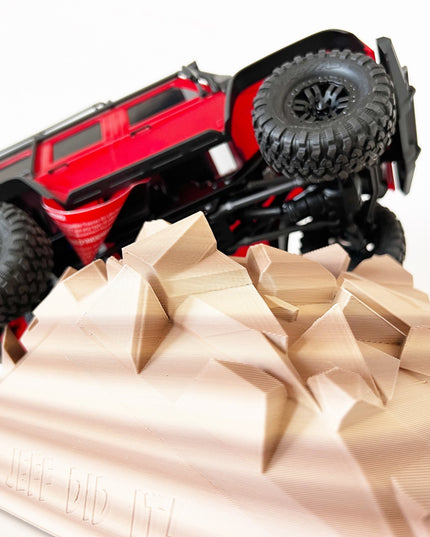 1/16- 1/18th Realistic Sedimentary Rock Display & Compatible w/Traxxas TQi Radio - Crawler - 2 Ramp Set / Back Scratcher - Customizable