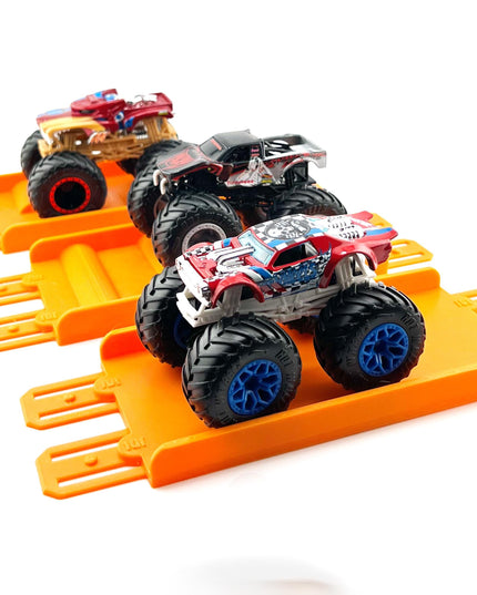 Jeff Did It! - Hot Wheels Monster Truck - 2 Lane Track Upgrade Set  - 3D Printed - Designed and Made in the USA