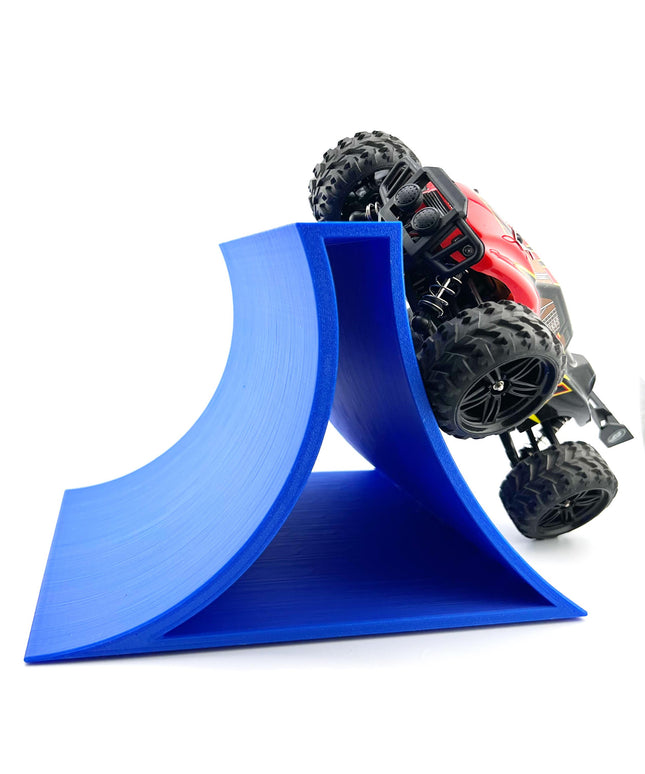 1/24th Monster Truck Stunt Ramp E - EXTREME AIR - Works as Display Stand - Includes 9 Anti-Slip Rubber Feet - Catch Big Air - You'll Flip