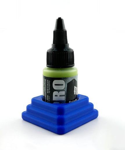 Monument Hobbies 22ml 30mm Paint Bottle Holder / Stand - Holds 1 Monument Hobbies 22ml 30mm  Bottle w/ Anti-Slip Rubber Feet - 3D Printed