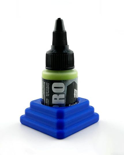 Monument Hobbies 22ml 30mm Paint Bottle Holder / Stand - Holds 1 Monument Hobbies 22ml 30mm  Bottle w/ Anti-Slip Rubber Feet - 3D Printed
