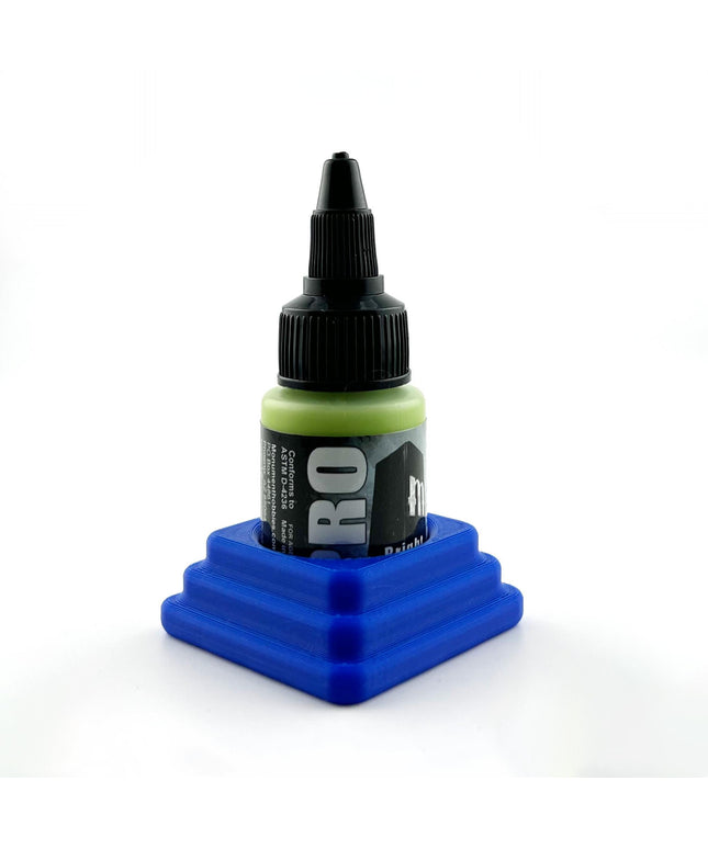 Monument Hobbies 22ml 30mm Paint Bottle Holder / Stand - Holds 1 Monument Hobbies 22ml 30mm  Bottle w/ Anti-Slip Rubber Feet - 3D Printed