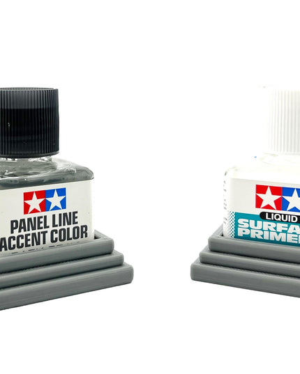 2 Anti-Tip 3D Printed Tamiya Glue Bottle Holder Square Style 1 Each w/Rubber Feet Holds 1 Tamiya 42ml Square Bottle Each Tamiya 87038 87182