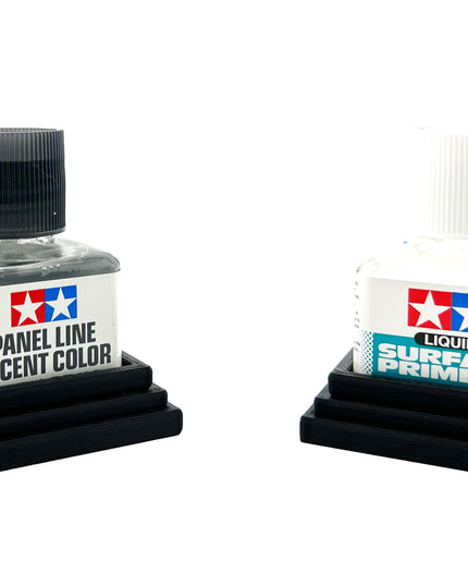 2 Anti-Tip 3D Printed Tamiya Glue Bottle Holder Square Style 1 Each w/Rubber Feet Holds 1 Tamiya 42ml Square Bottle Each Tamiya 87038 87182
