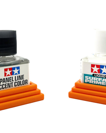 2 Anti-Tip 3D Printed Tamiya Glue Bottle Holder Square Style 1 Each w/Rubber Feet Holds 1 Tamiya 42ml Square Bottle Each Tamiya 87038 87182
