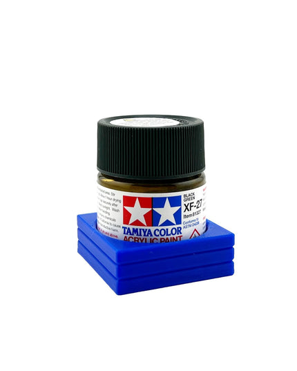 Tamiya 23ml Paint Bottle Holder - Holds 1 Tamiya 23ml Bottle with Anti-Slip Rubber Feet - 3d Printed