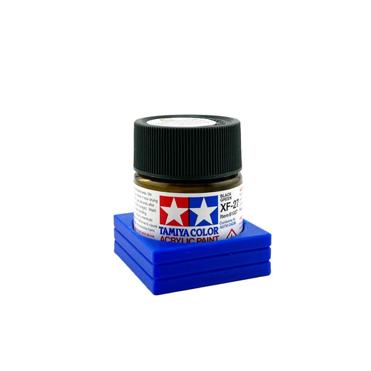 Tamiya 23ml Paint Bottle Holder - Holds 1 Tamiya 23ml Bottle with Anti-Slip Rubber Feet - 3d Printed