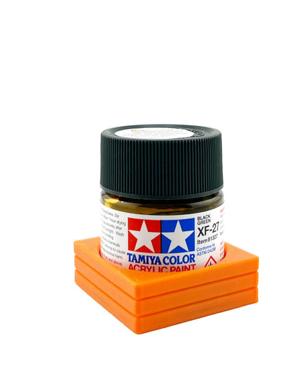 Tamiya 23ml Paint Bottle Holder - Holds 1 Tamiya 23ml Bottle with Anti-Slip Rubber Feet - 3d Printed