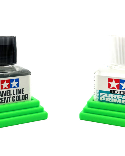 2 Anti-Tip 3D Printed Tamiya Glue Bottle Holder Square Style 1 Each w/Rubber Feet Holds 1 Tamiya 42ml Square Bottle Each Tamiya 87038 87182