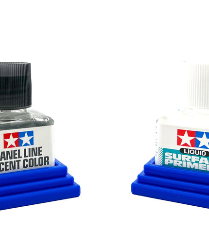 2 Anti-Tip 3D Printed Tamiya Glue Bottle Holder Square Style 1 Each w/Rubber Feet Holds 1 Tamiya 42ml Square Bottle Each Tamiya 87038 87182