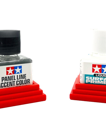 2 Anti-Tip 3D Printed Tamiya Glue Bottle Holder Square Style 1 Each w/Rubber Feet Holds 1 Tamiya 42ml Square Bottle Each Tamiya 87038 87182