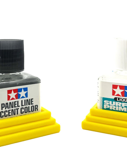 2 Anti-Tip 3D Printed Tamiya Glue Bottle Holder Square Style 1 Each w/Rubber Feet Holds 1 Tamiya 42ml Square Bottle Each Tamiya 87038 87182