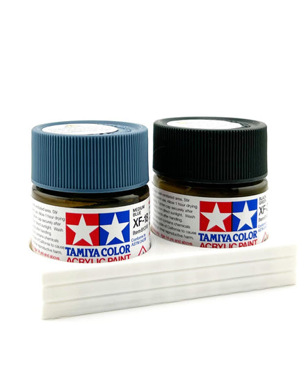 Tamiya 23ml Paint Bottle Holder - Holds 2 Tamiya 23ml Bottles with Anti-Slip Rubber Feet - 3d Printed