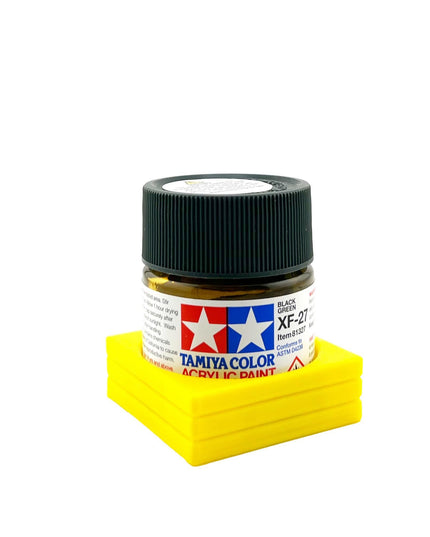 Tamiya 23ml Paint Bottle Holder - Holds 1 Tamiya 23ml Bottle with Anti-Slip Rubber Feet - 3d Printed
