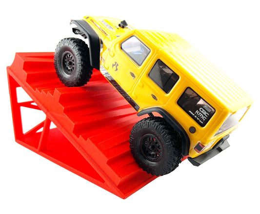 1/24th Ramp Swoosh Steps Terrain  - Monster Truck - Crawler Scale - Works as Display Stand - Includes Anti Slip Rubber Feet - Expandable