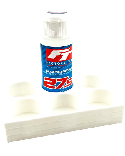 RC Shock Oil Bottle Holder - Holds 6 Bottles w/Anti-Slip Rubber Feet  Holds Most 2oz Shock Oil Bottles Team Associated, etc - 3D Printed