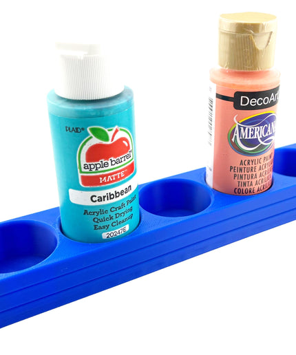 Apple Barrel Paint Bottle Holder  Holds 5 Bottles w/Anti-Slip Rubber Feet  Holds Most 2oz Craft Paint Bottles Smart Craft, etc - 3D Printed