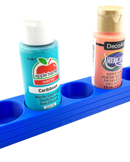Apple Barrel Paint Bottle Holder  Holds 5 Bottles w/Anti-Slip Rubber Feet  Holds Most 2oz Craft Paint Bottles Smart Craft, etc - 3D Printed