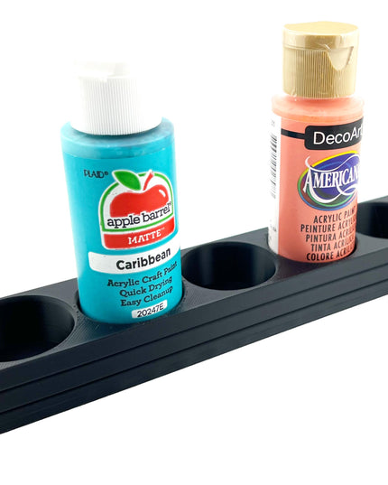 Apple Barrel Paint Bottle Holder  Holds 5 Bottles w/Anti-Slip Rubber Feet  Holds Most 2oz Craft Paint Bottles Smart Craft, etc - 3D Printed