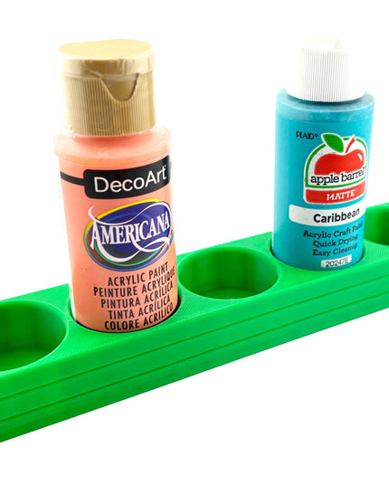 Apple Barrel Paint Bottle Holder  Holds 5 Bottles w/Anti-Slip Rubber Feet  Holds Most 2oz Craft Paint Bottles Smart Craft, etc - 3D Printed