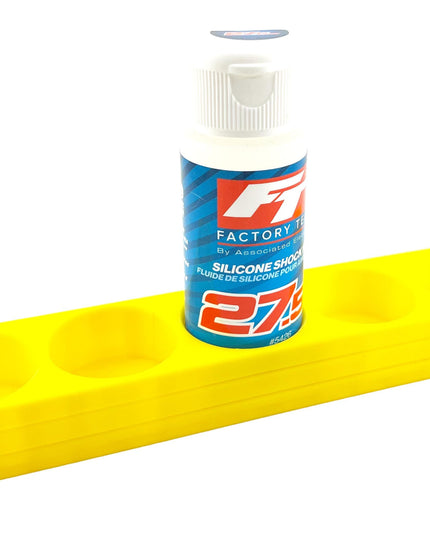 RC Shock Oil Bottle Holder - Holds 5 Bottles w/Anti-Slip Rubber Feet  Holds Most 2oz Shock Oil Bottles Team Associated, etc - 3D Printed