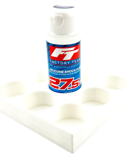 RC Shock Oil Bottle Holder - Holds 9 Bottles w/Anti-Slip Rubber Feet  Holds Most 2oz Shock Oil Bottles Team Associated, etc - 3D Printed