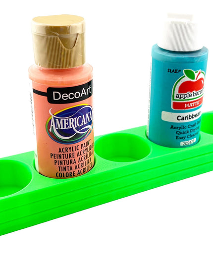 Apple Barrel Paint Bottle Holder  Holds 5 Bottles w/Anti-Slip Rubber Feet  Holds Most 2oz Craft Paint Bottles Smart Craft, etc - 3D Printed