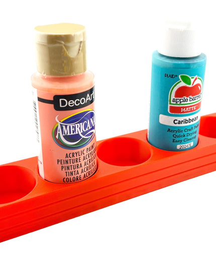 Apple Barrel Paint Bottle Holder  Holds 5 Bottles w/Anti-Slip Rubber Feet  Holds Most 2oz Craft Paint Bottles Smart Craft, etc - 3D Printed