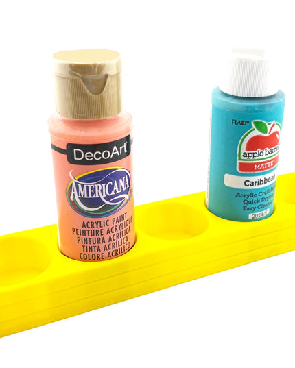 Apple Barrel Paint Bottle Holder  Holds 5 Bottles w/Anti-Slip Rubber Feet  Holds Most 2oz Craft Paint Bottles Smart Craft, etc - 3D Printed