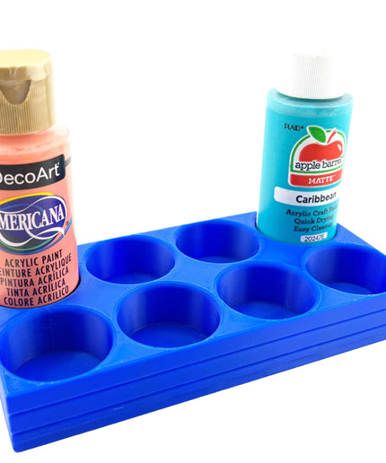 Apple Barrel Paint Bottle Holder  Holds 8 Bottles w/Anti-Slip Rubber Feet  Holds Most 2oz Craft Paint Bottles Smart Craft, etc - 3D Printed